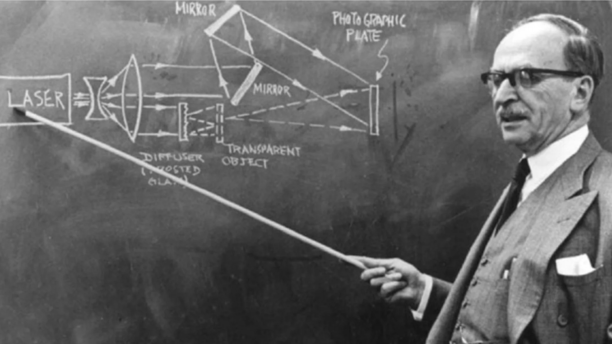 Gábor Dénes feltalálja a holografikus módszert, amelyért 1971-ben fizikai Nobel-díjat kap
