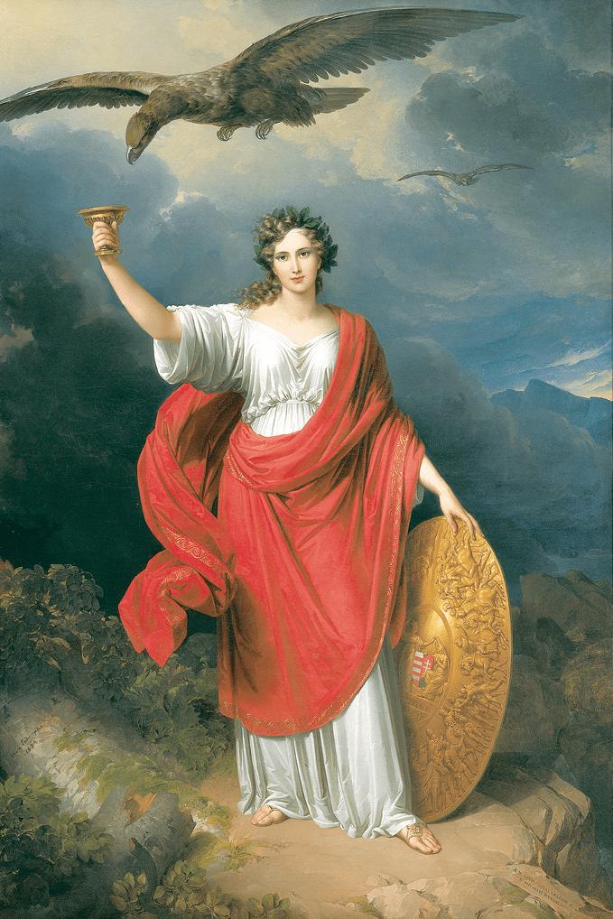 Széchenyi István ajándékaként az általa 1831-ben Johann Nepomuk Enderrel megfestetett „Allegória” a Tudós Társaság tulajdonába kerül